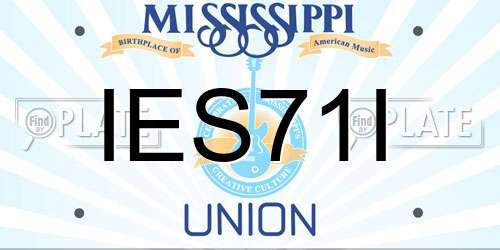 IES71I Mississippi License Plate