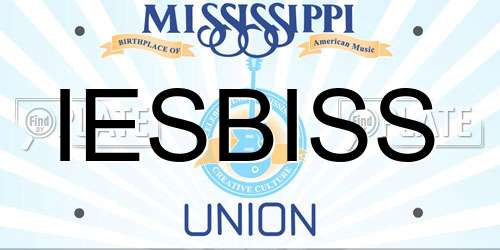 IESBISS Mississippi License Plate