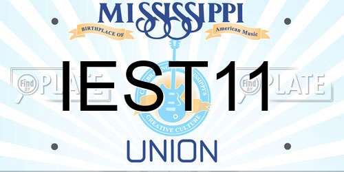 IEST11 Mississippi License Plate