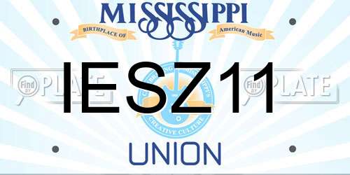IESZ11 Mississippi License Plate