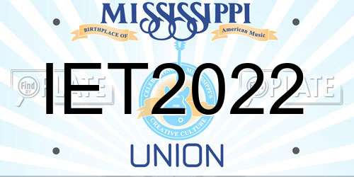 IET2022 Mississippi License Plate