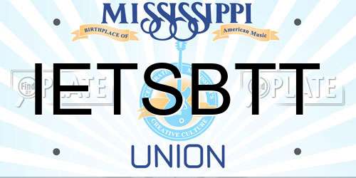 IETSBTT Mississippi License Plate