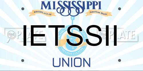 IETSSII Mississippi License Plate