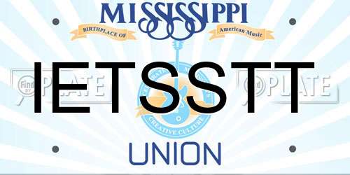IETSSTT Mississippi License Plate