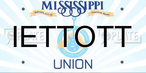 IETTOTT Mississippi License Plate