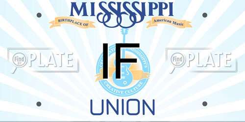 IF Mississippi License Plate