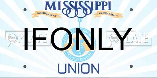 IFONLY Mississippi License Plate