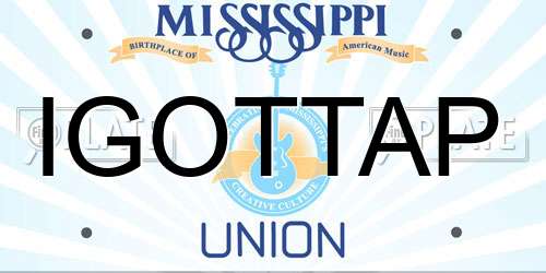 IGOTTAP Mississippi License Plate