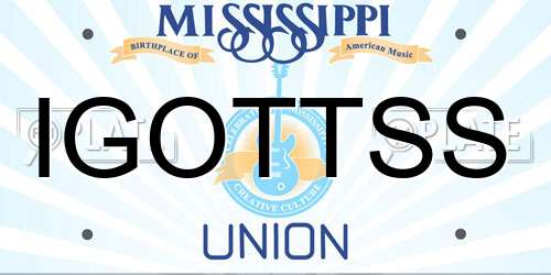 IGOTTSS Mississippi License Plate