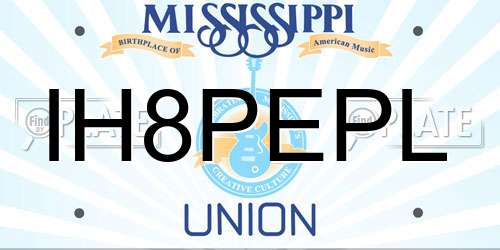 IH8PEPL Mississippi License Plate