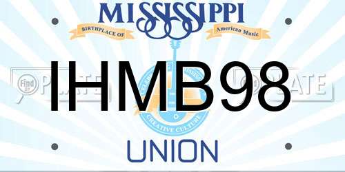 IHMB98 Mississippi License Plate