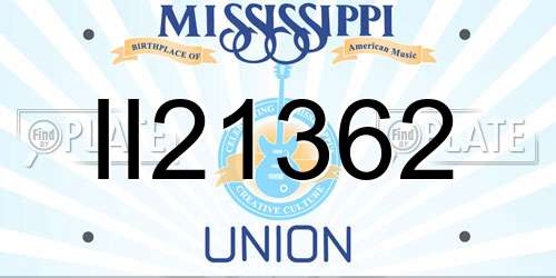 II21362 Mississippi License Plate