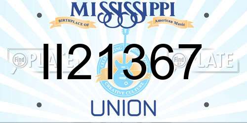 II21367 Mississippi License Plate