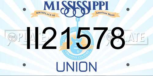 II21578 Mississippi License Plate