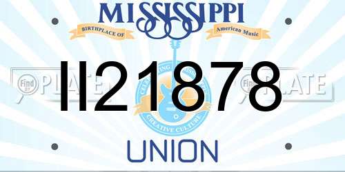 II21878 Mississippi License Plate