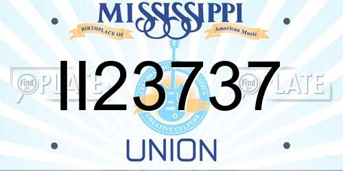 II23737 Mississippi License Plate