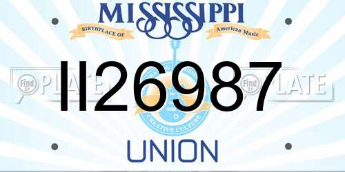 II26987 Mississippi License Plate