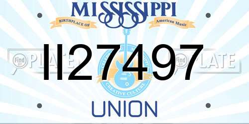 II27497 Mississippi License Plate