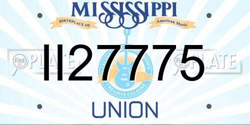 II27775 Mississippi License Plate