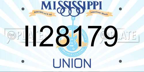 II28179 Mississippi License Plate