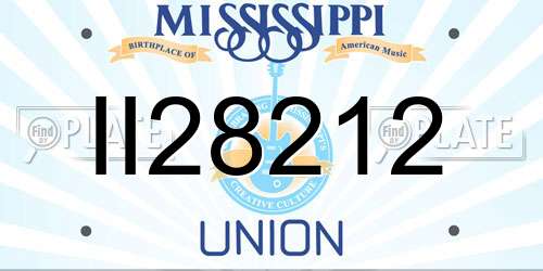 II28212 Mississippi License Plate