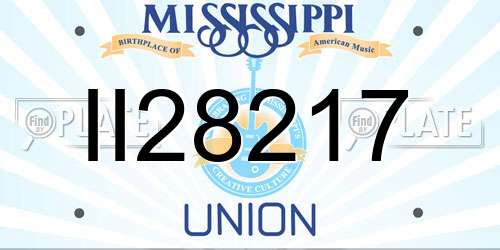 II28217 Mississippi License Plate