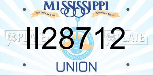 II28712 Mississippi License Plate