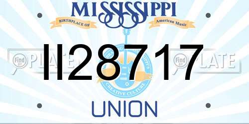 II28717 Mississippi License Plate