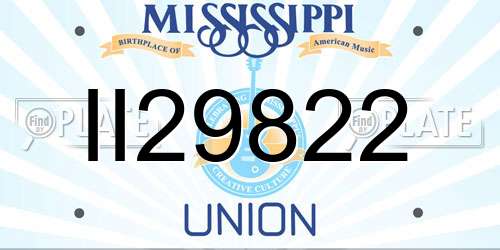 II29822 Mississippi License Plate