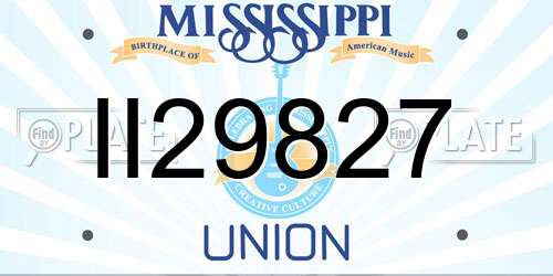 II29827 Mississippi License Plate