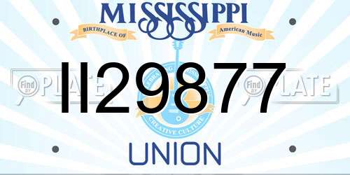 II29877 Mississippi License Plate