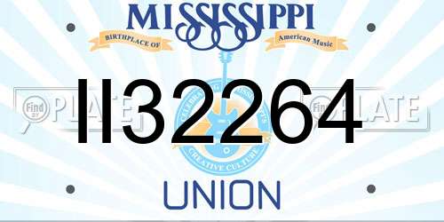 II32264 Mississippi License Plate
