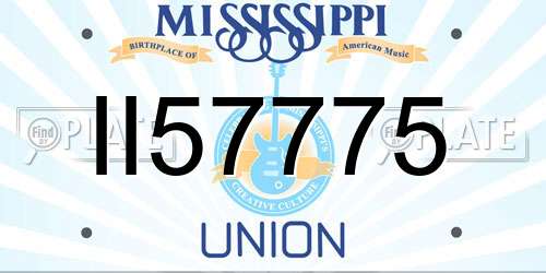 II57775 Mississippi License Plate