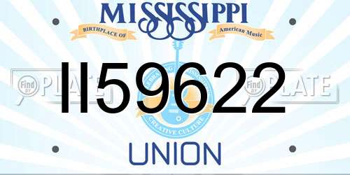 II59622 Mississippi License Plate