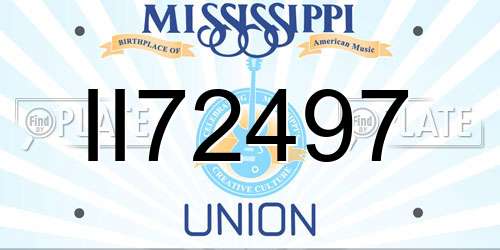 II72497 Mississippi License Plate