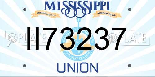 II73237 Mississippi License Plate