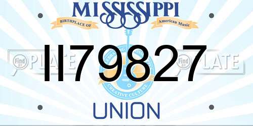 II79827 Mississippi License Plate