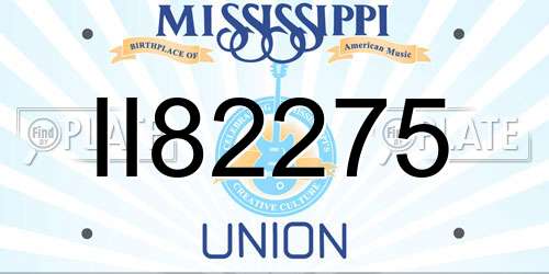II82275 Mississippi License Plate