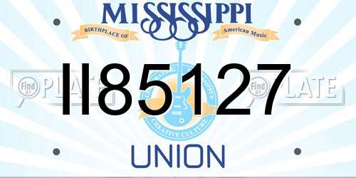 II85127 Mississippi License Plate