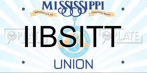 IIBSITT Mississippi License Plate