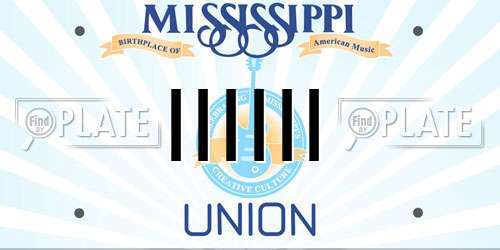 IIIIII Mississippi License Plate