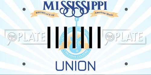 IIIIIII Mississippi License Plate