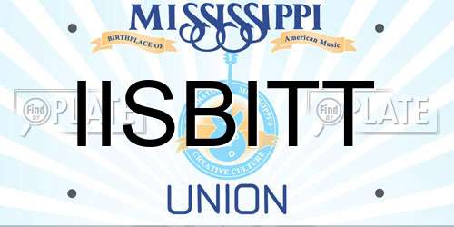 IISBITT Mississippi License Plate