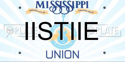 IISTIIE Mississippi License Plate