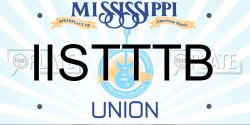 IISTTTB Mississippi License Plate