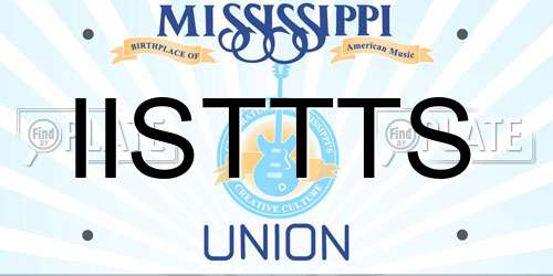 IISTTTS Mississippi License Plate