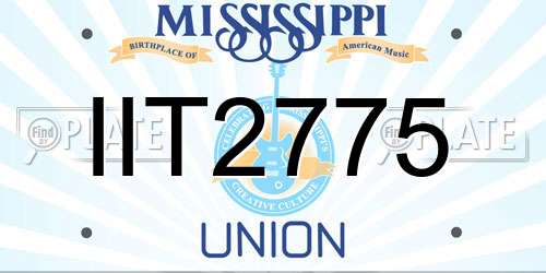 IIT2775 Mississippi License Plate