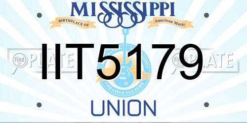 IIT5179 Mississippi License Plate
