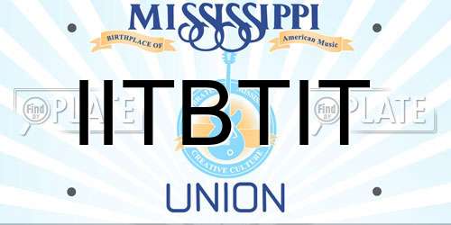 IITBTIT Mississippi License Plate