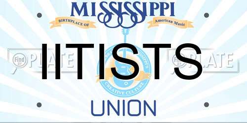 IITISTS Mississippi License Plate